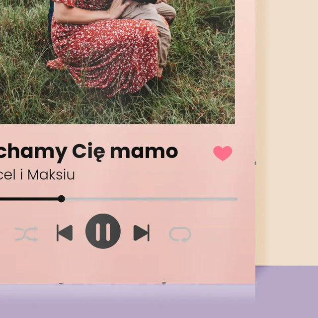 Zdjęcie i Podpis: Kochamy Cię Mamo - Personalizowany Plakat