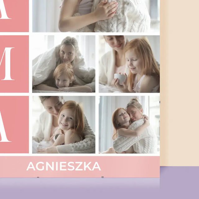 Fotokolaż: Najlepsza Mama - Personalizowany Plakat