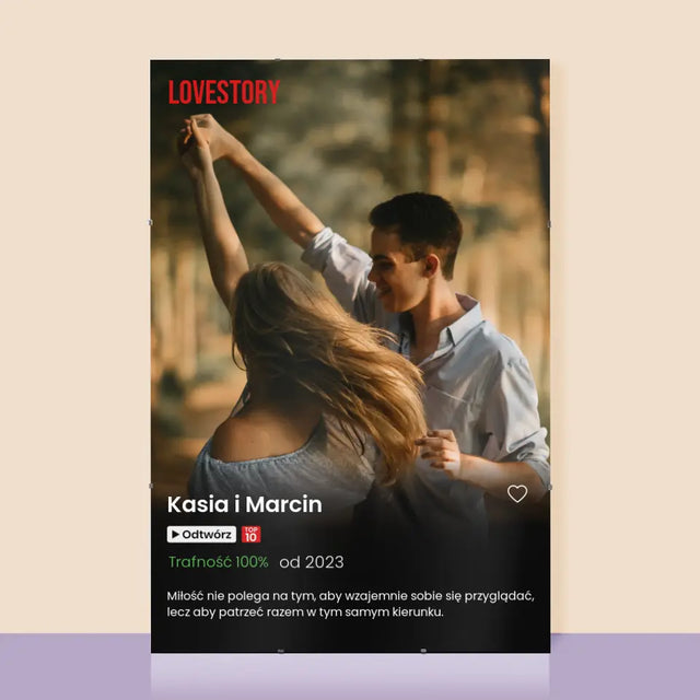 Zdjęcie i Podpis: Plakat Netflix - Personalizowany Plakat