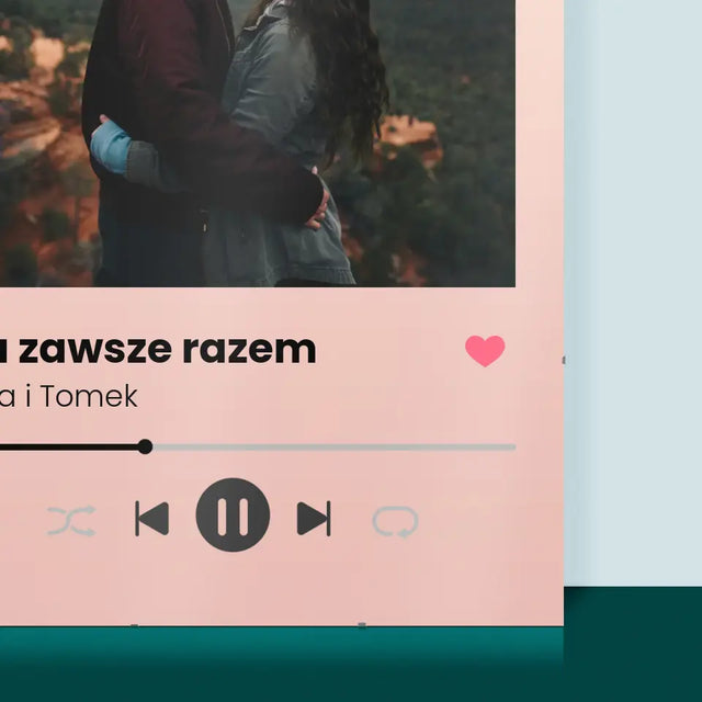 Zdjęcie i Podpis: Spotify z Twoim Zdjęciem - Personalizowany Plakat