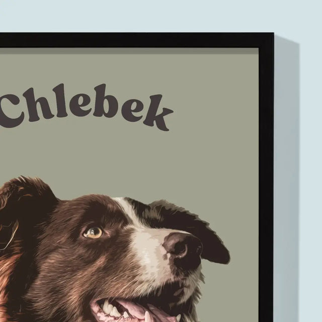 Portret Zwierzaka: Border Collie - Wydruk ze Zdjęciem Zwierzaka