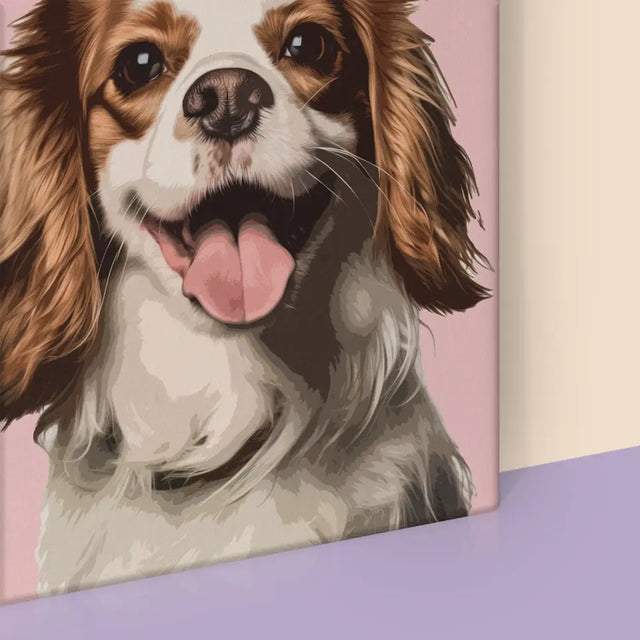 Portret Zwierzaka: Cavalier King Charles Spaniel - Wydruk ze Zdjęciem Zwierzaka