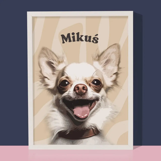 Portret Zwierzaka: Chihuahua - Wydruk ze Zdjęciem Zwierzaka