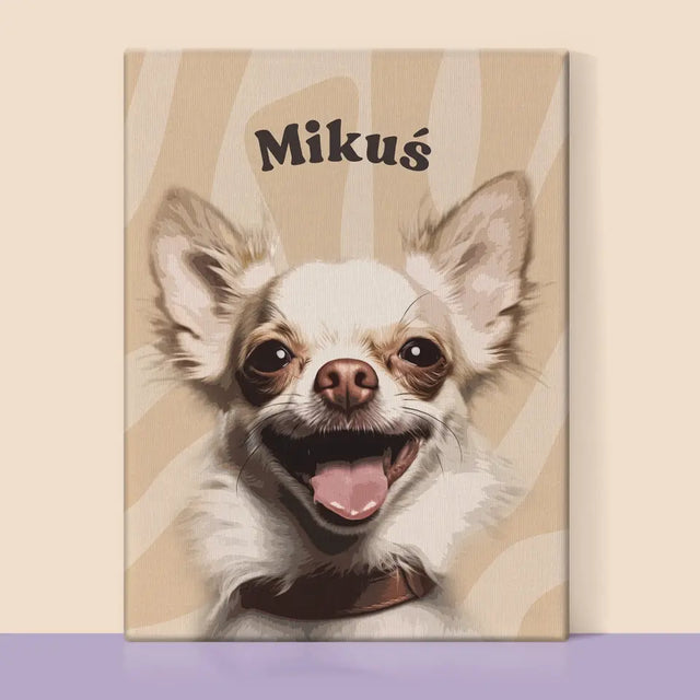 Portret Zwierzaka: Chihuahua - Wydruk ze Zdjęciem Zwierzaka