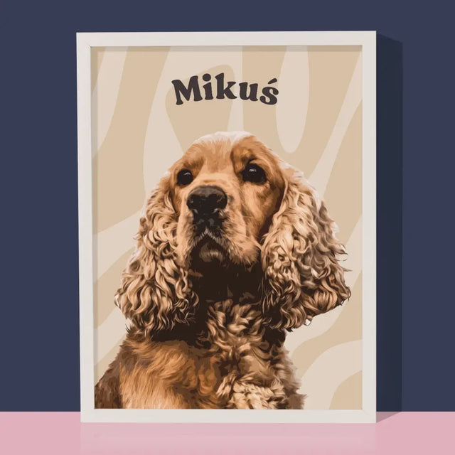 Portret Zwierzaka: Cocker Spaniel - Wydruk ze Zdjęciem Zwierzaka