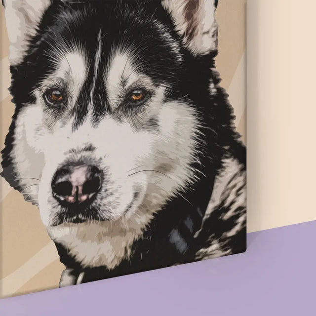 Portret Zwierzaka: Husky - Wydruk ze Zdjęciem Zwierzaka