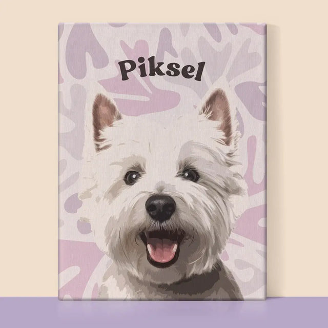 Portret Zwierzaka: West Highland White Terrier - Wydruk ze Zdjęciem Zwierzaka