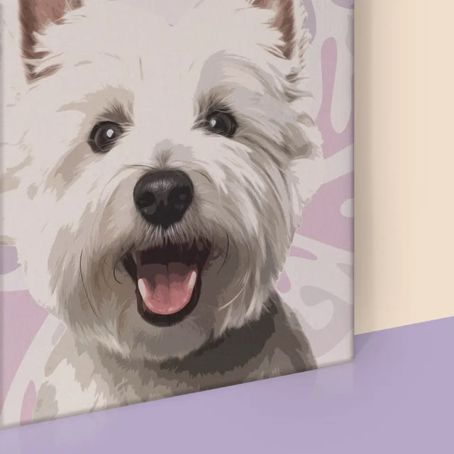 Portret Zwierzaka: West Highland White Terrier - Wydruk ze Zdjęciem Zwierzaka