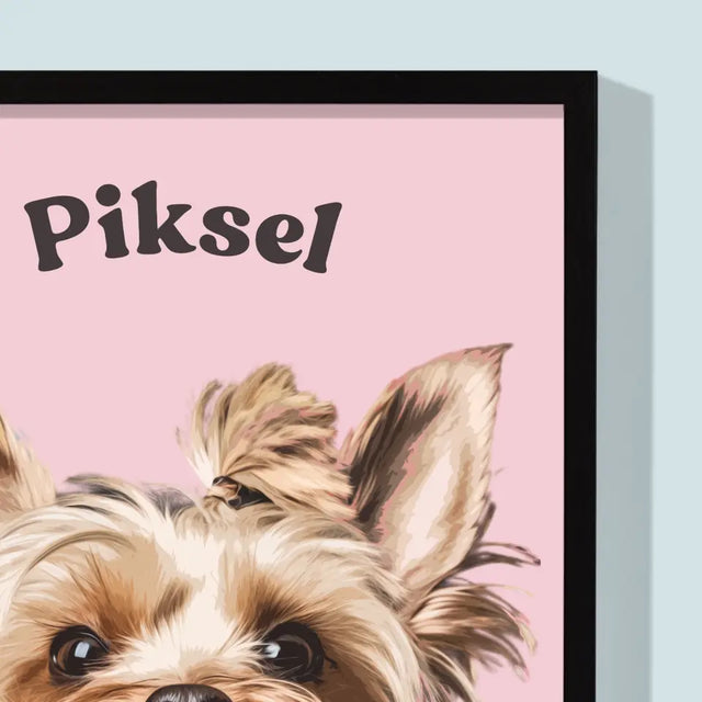 Portret Zwierzaka: Yorkshire Terrier - Wydruk ze Zdjęciem Zwierzaka