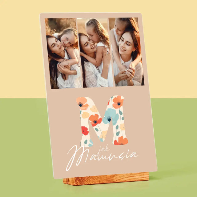 Fotokolaż: M Jak Mamusia - Wydruk Na Szkle Akrylowym