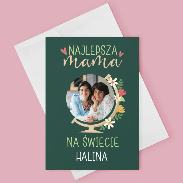 Zdjęcie i Podpis: Najlepsza Mama Świat - Kartka z Życzeniami