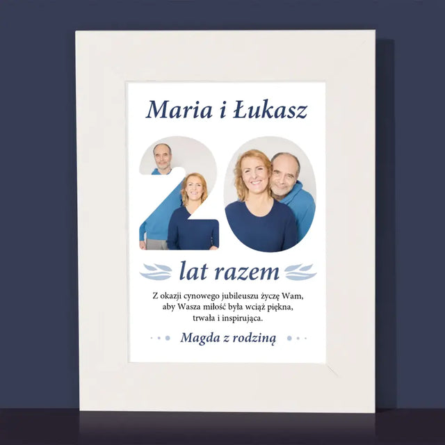 Słowo Ze Zdjęć: 20 Lat Razem - Ramka Na Zdjęcie