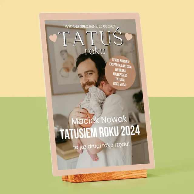 Okładka Magazynu: Tatuś Roku - Wydruk Na Szkle Akrylowym