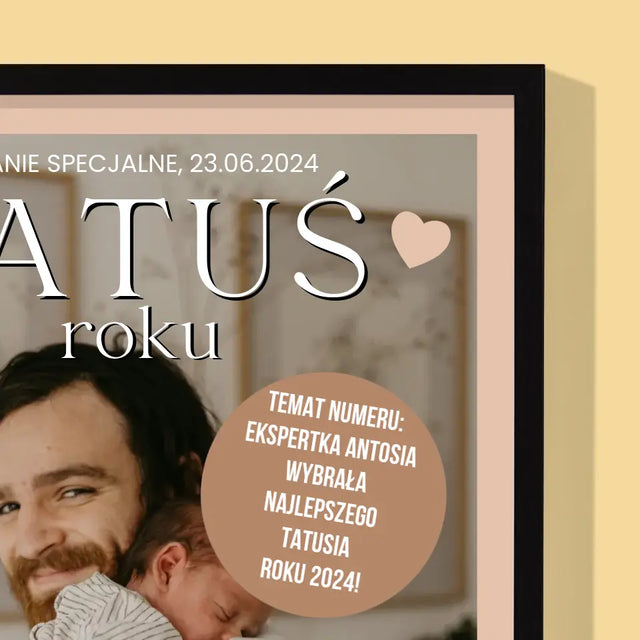 Okładka Magazynu: Tatuś Roku - Wydruk Obramowany