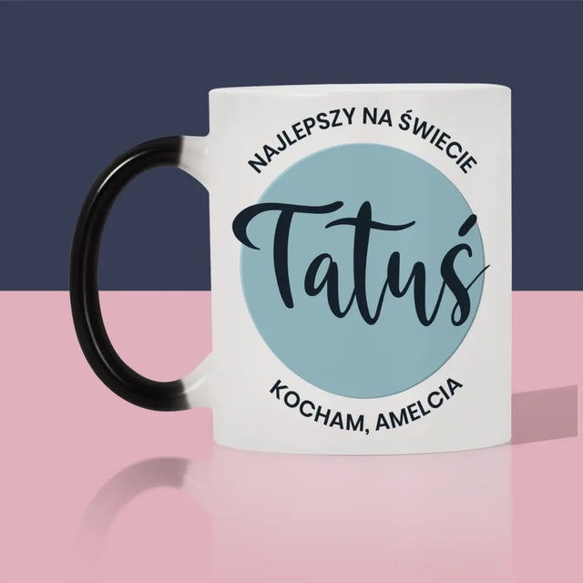 Zdjęcie i Podpis: Najlepszy Na Świecie Tatuś - Kubek z Nadrukiem