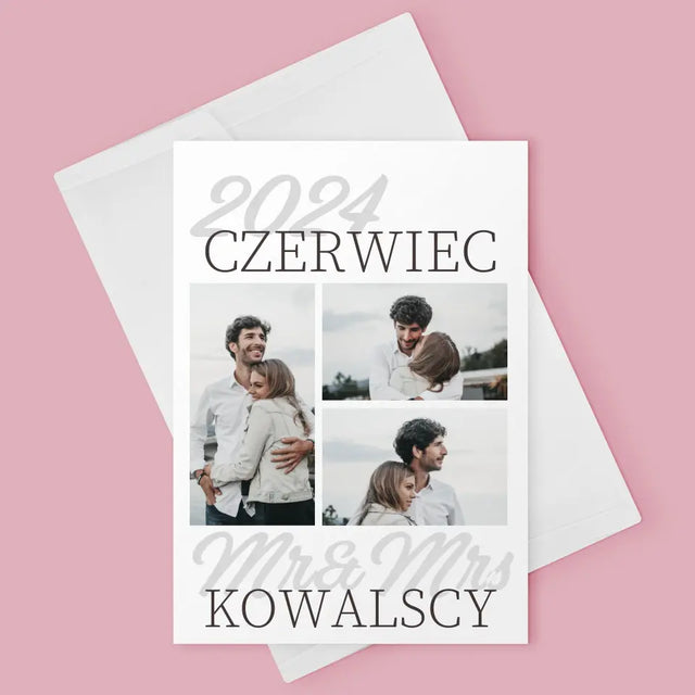 Fotokolaż: Mr&Mrs Data - Kartka z Życzeniami