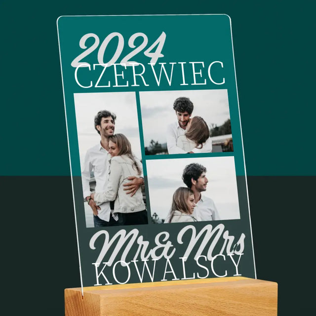 Fotokolaż: Mr&Mrs Data - Wydruk Na Szkle Akrylowym