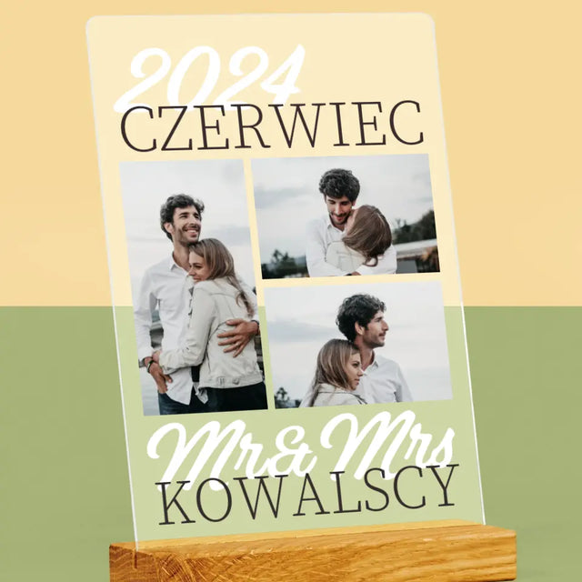 Fotokolaż: Mr&Mrs Data - Wydruk Na Szkle Akrylowym