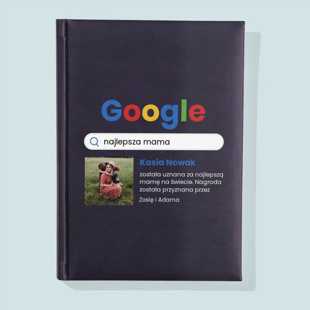 Zdjęcie I Podpis: Najlepsza Mama Wynik Google - Notes Książkowy