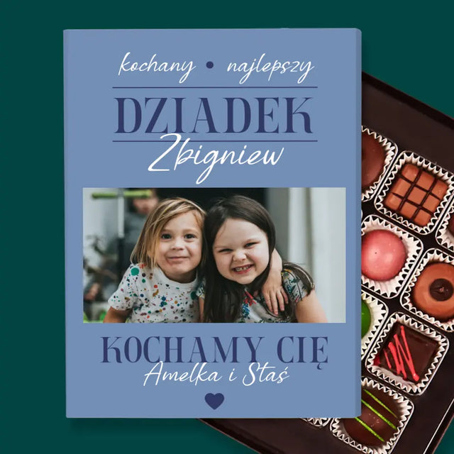 Fotokolaż: Kochany Dziadek - Personalizowane Praliny