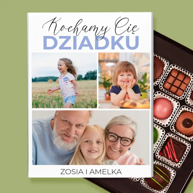 Fotokolaż: Kochamy Cię Dziadku - Personalizowane Praliny