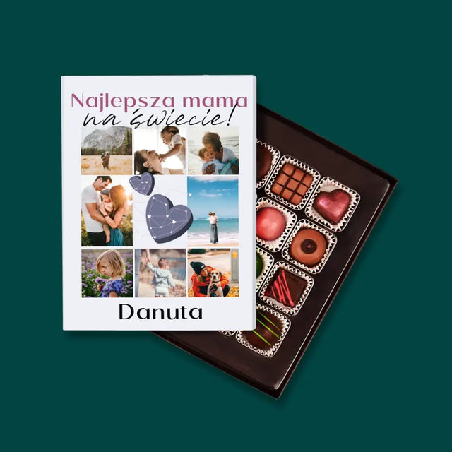 Fotokolaż: Najlepsza Mama - Personalizowane Praliny