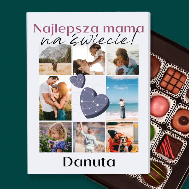 Fotokolaż: Najlepsza Mama - Personalizowane Praliny