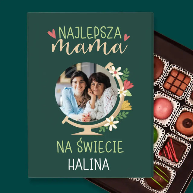 Zdjęcie i Podpis: Najlepsza Mama Świat - Personalizowane Praliny