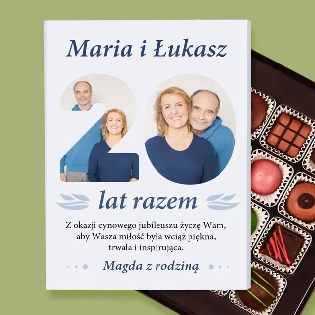 Słowo Ze Zdjęć: 20 Lat Razem - Personalizowane Praliny