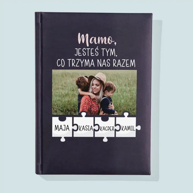 Zdjęcie i Podpis: Mamo, Jesteś Tym Co Trzyma Nas Razem - Notes Książkowy