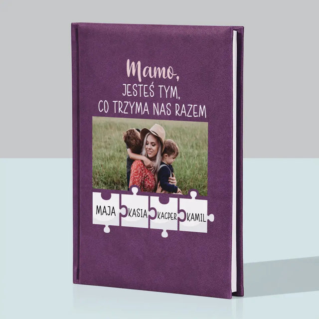 Zdjęcie i Podpis: Mamo, Jesteś Tym Co Trzyma Nas Razem - Notes Książkowy