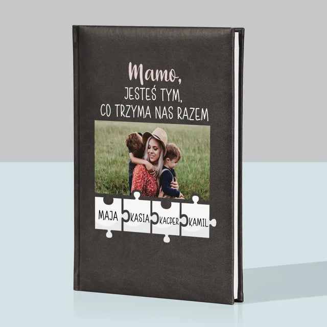 Zdjęcie i Podpis: Mamo, Jesteś Tym Co Trzyma Nas Razem - Notes Książkowy