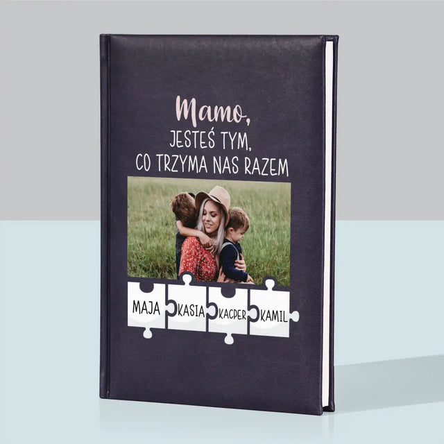 Zdjęcie i Podpis: Mamo, Jesteś Tym Co Trzyma Nas Razem - Notes Książkowy