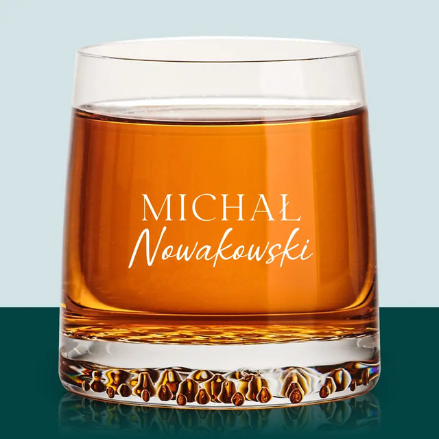 Monogram: Imię i Nazwisko - Szklanka Do Whisky