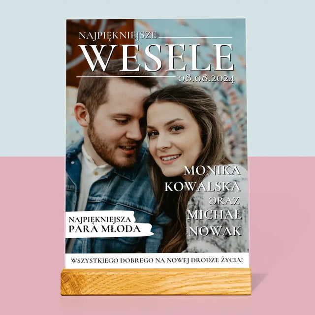Okładka Magazynu: Najpiękniejsze Wesele - Wydruk Na Szkle Akrylowym