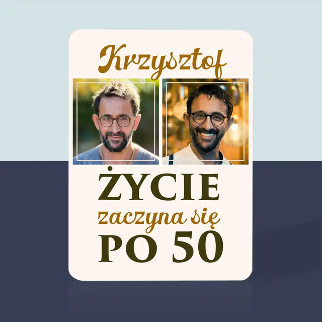 Fotokolaż: Życie Zaczyna Się Po 50 - Karty Do Gry