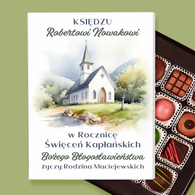 Imię i Podpis: Rocznica Święceń Kapłańskich - Personalizowane Praliny