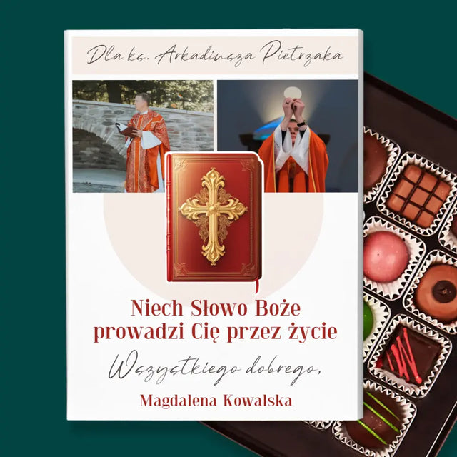 Fotokolaż: Słowo Boże - Personalizowane Praliny