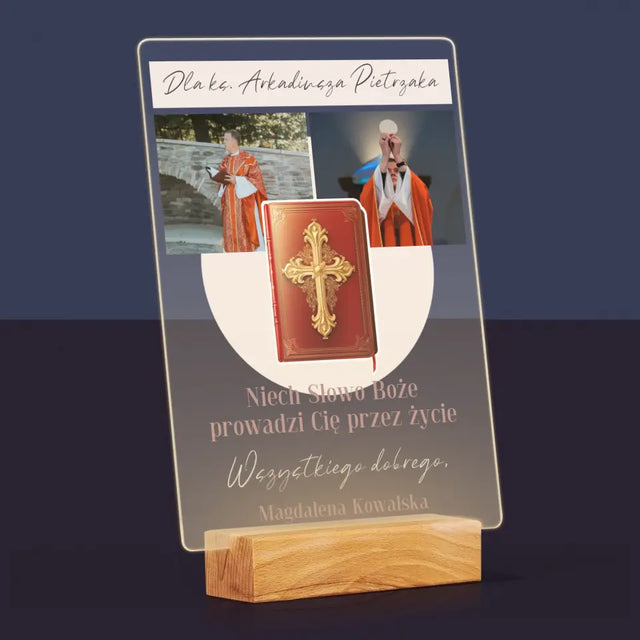 Fotokolaż: Słowo Boże - Wydruk Na Szkle Akrylowym