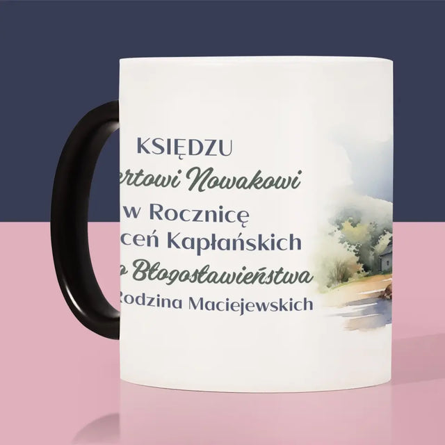 Imię i Podpis: Rocznica Święceń Kapłańskich - Kubek z Nadrukiem