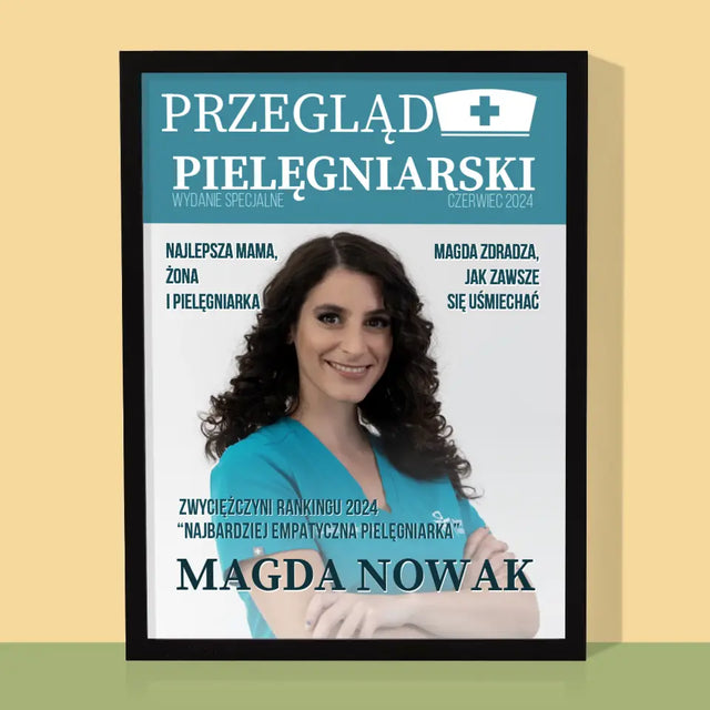 Okładka Magazynu: Przegląd Pielęgniarski - Wydruk Obramowany