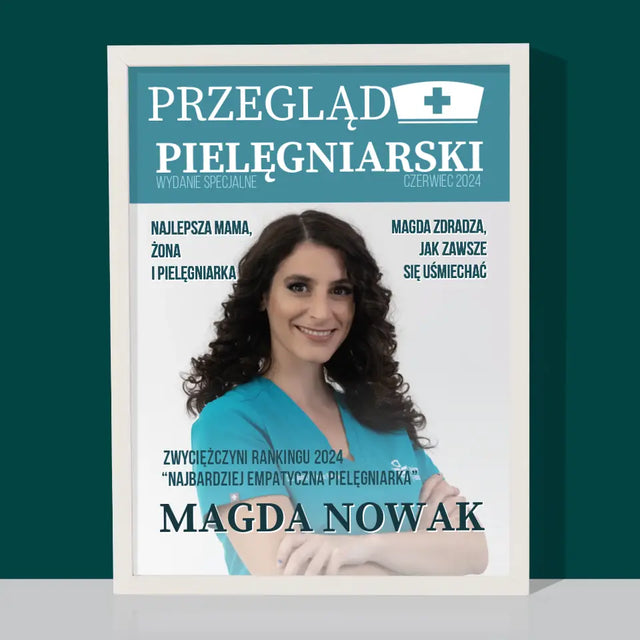 Okładka Magazynu: Przegląd Pielęgniarski - Wydruk Obramowany