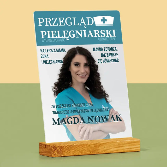 Okładka Magazynu: Przegląd Pielęgniarski - Wydruk Na Szkle Akrylowym