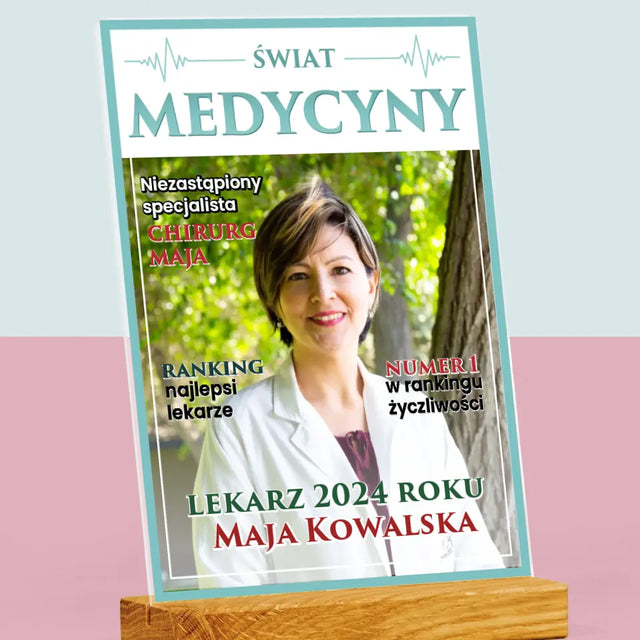 Okładka Magazynu: Świat Medycyny - Wydruk Na Szkle Akrylowym