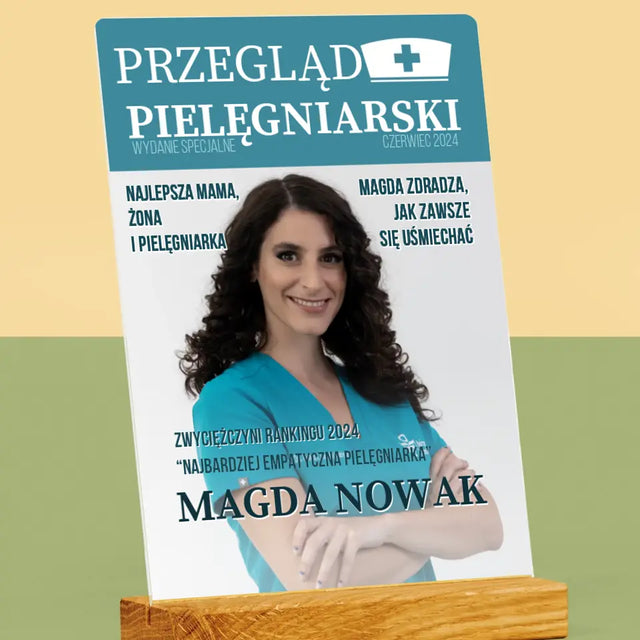 Okładka Magazynu: Przegląd Pielęgniarski - Wydruk Na Szkle Akrylowym