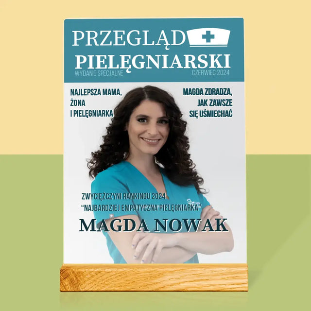 Okładka Magazynu: Przegląd Pielęgniarski - Wydruk Na Szkle Akrylowym