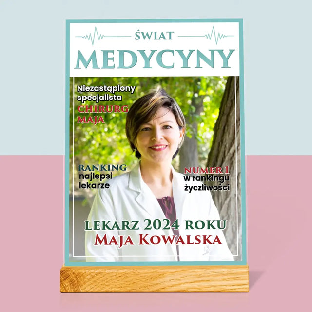 Okładka Magazynu: Świat Medycyny - Wydruk Na Szkle Akrylowym