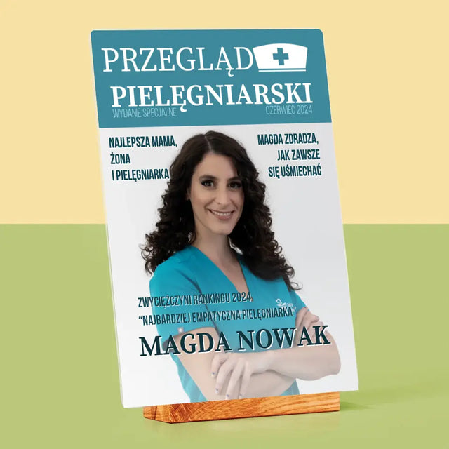 Okładka Magazynu: Przegląd Pielęgniarski - Wydruk Na Szkle Akrylowym