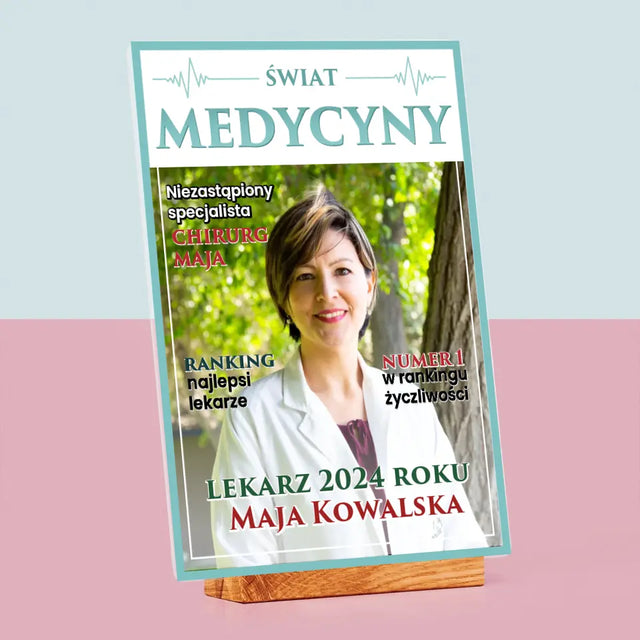 Okładka Magazynu: Świat Medycyny - Wydruk Na Szkle Akrylowym