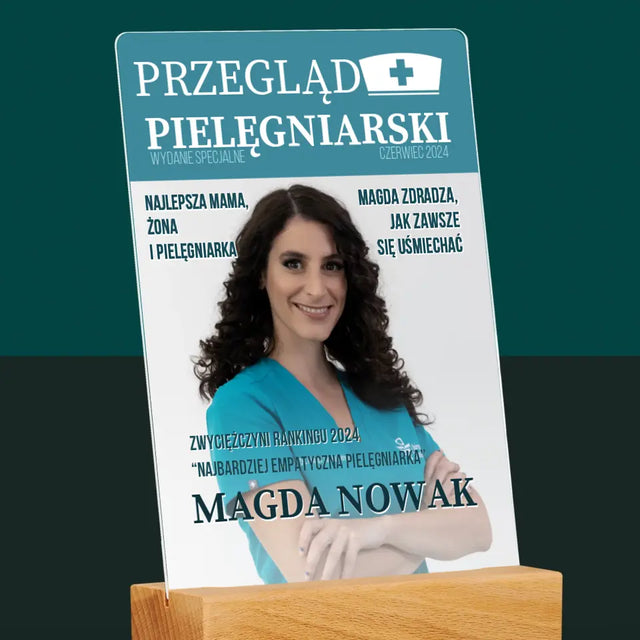 Okładka Magazynu: Przegląd Pielęgniarski - Wydruk Na Szkle Akrylowym